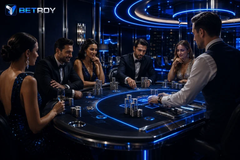 Betroy Canlı Casino: Masa Türleri ve 1 Kat Çevrim Şartı